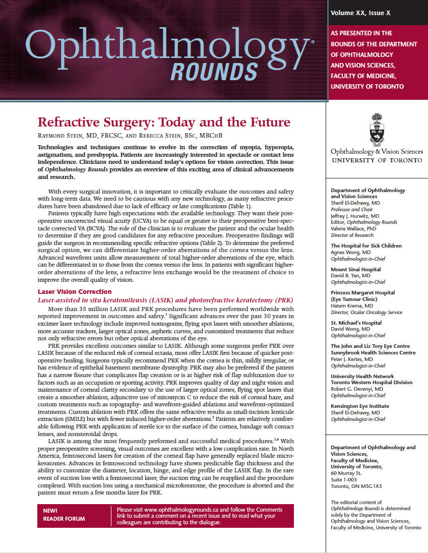 Ophthalmology Rounds